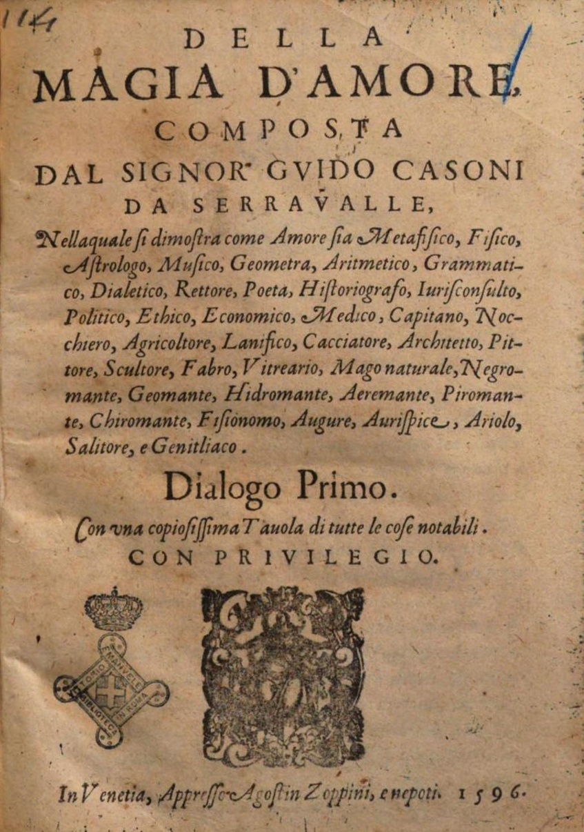 Della-magia-d-amore-composta-dal-signor-Guido-Casoni-da-Serravalle-1596-frontespizio