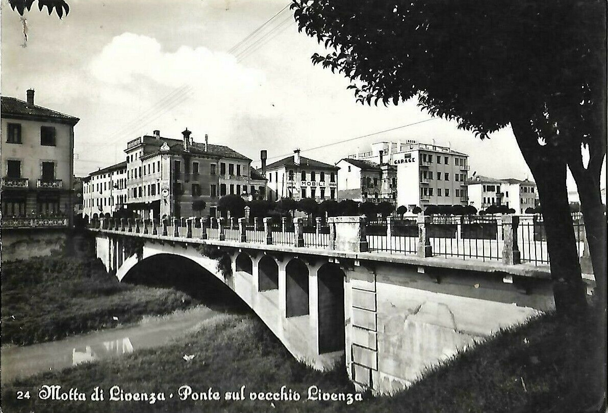 1955-viaggiata-Motta-Ponte-sul-vecchio-Livenza