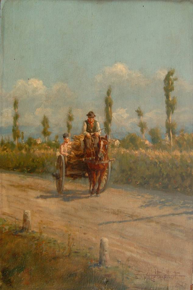 Enrico Vizzotto Alberti - Paesaggio in estate
