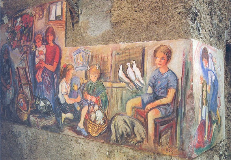Gina-Roma-Riede-1983-murales-Cibiana-di-Cadore