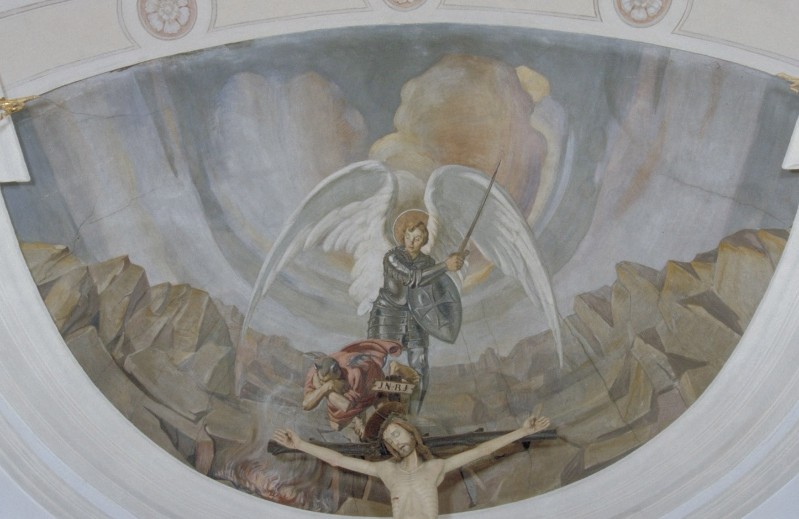 San Michele Arcangelo combatte contro Satana