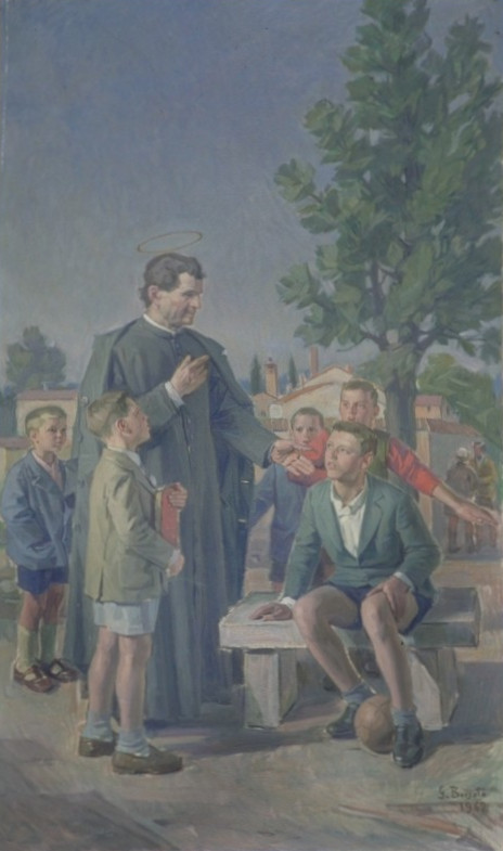 San Giovanni Bosco con i bambini