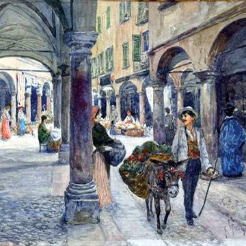 Giuseppe Vizzotto Alberti - Al mercato - 1896