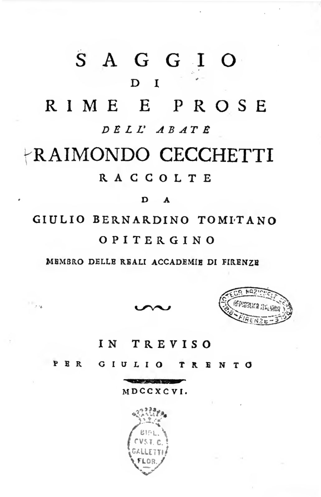 Rime e prose di Raimondo Cecchetti
